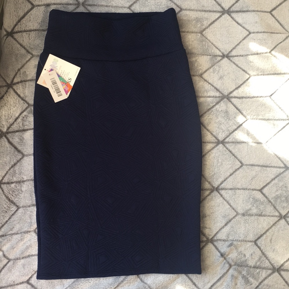 LuLaRoe Navy Cassie Skirt NWT!